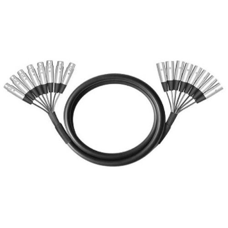 8 Way Multicore Cable XLR Male To XLR Female 8 Channel Snake Cable