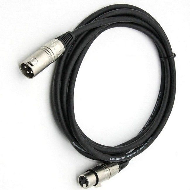 Kable mikrofonowe 3 szpilki XLR od mężczyzny do kobiety