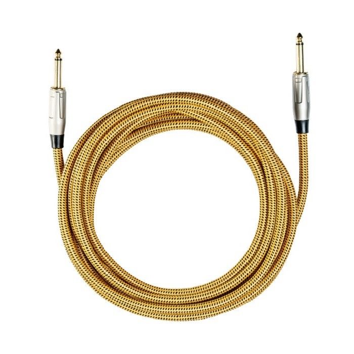 6.35mm Guitar Cable Instrument Patch Cable Nylon Spleten straight to straight Amp Cable