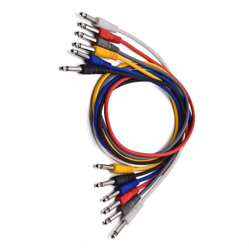 Czerwony Żółty Guitar Pedal Jumper Cables 1/4 