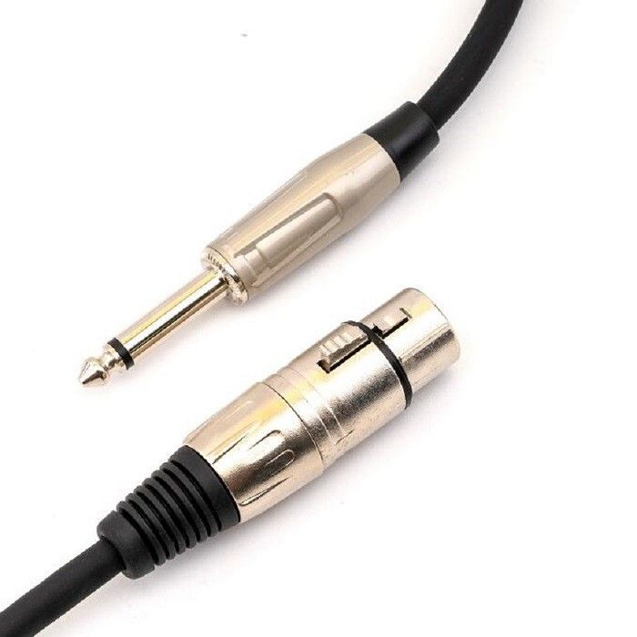 1/4-calowy kondensator Mikrofonu Xlr Kabel 10 Ft 3pin Kolorowe kable Xlr XLR Do 6.35mm AWG22