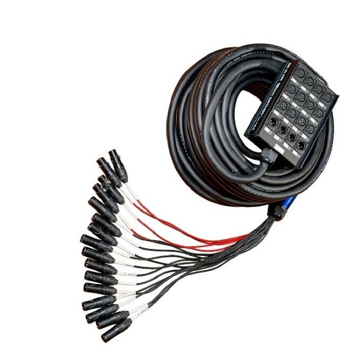 Masywny kabel audio węża wielokanałowy niskoprofilowy XLR przesyłać płytę obwodową XLR Splitter 100 stóp