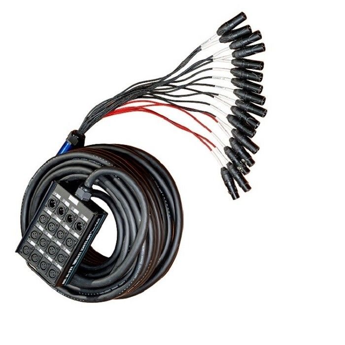Wielokanałowy audio Xlr Snake 100ft 16 kanałów kabel XLR Splitter kabel do nagrywania