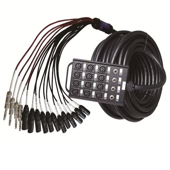 12 kanałów audio Snake XLR Send Board Snake Cable XLR Splitter Cable 1/4