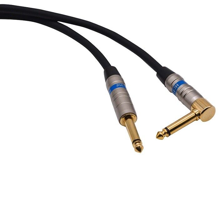 Kabel do instrumentu dźwiękowego, przewód wzmacniacz do basu, przewód na gitarę elektryczną, 1/4 cali prosto do kąta