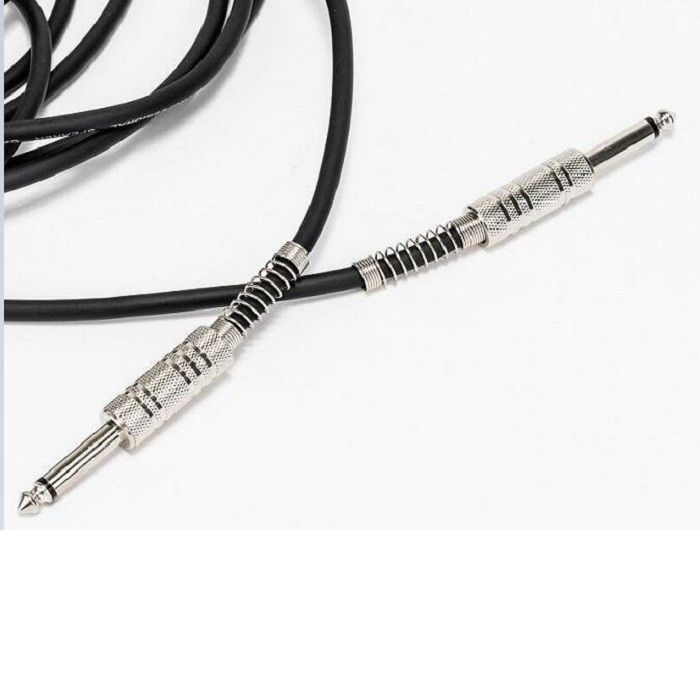 Czarny kabel dźwiękowy do gitary Amp Cord for Bass Czarny kabel do gitary 1/4 Inch 6,35 prosto