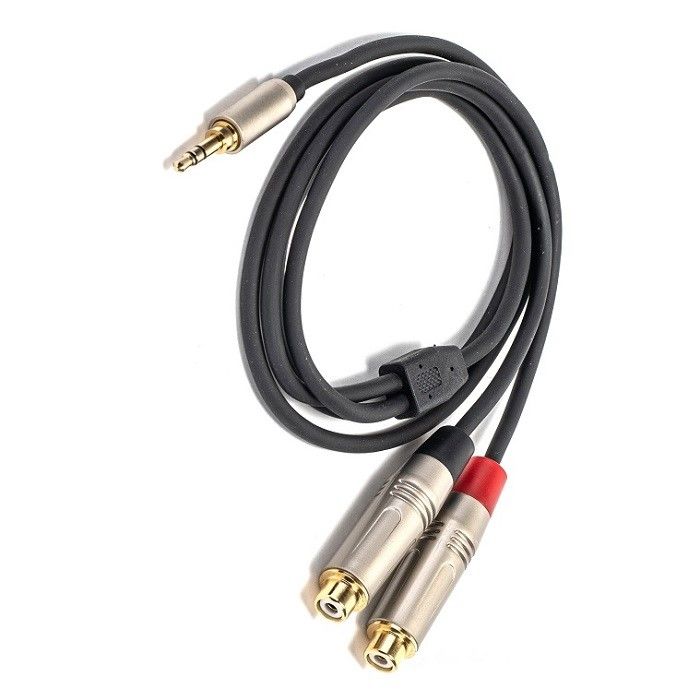 3.5 mm Y splitter kabel do RCA Y audio kabel 3,5 mm stereo do 2 * RCA dla głośnika
