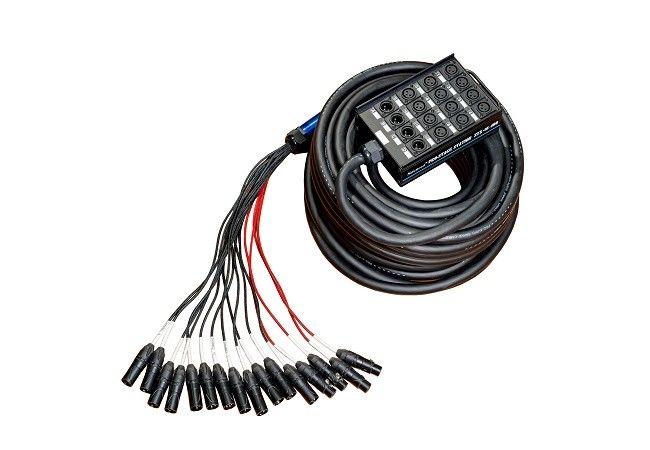 40cm Pro Audio Snake Kable 4-core Czarny czysty dźwięk dla profesjonalistów