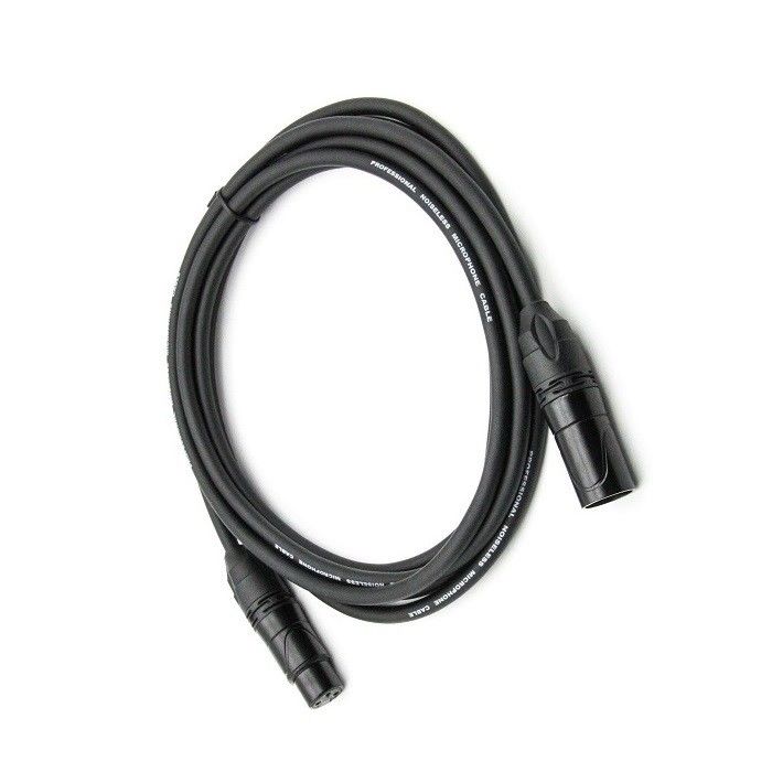 OFC Mic Patch Cord 3 Pin XLR Make to Female Czarny mikrofon