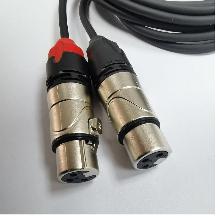 DAC C do podwójnego kablu dźwiękowego XLR Kobiety Y Splitter Wbudowany potężny chip DAC
